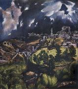 El Greco View of Toledo oil